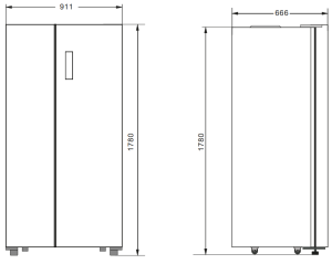 RÉFRIGÉRATEUR HYUNDAI SIDE BY SIDE 549L  HYN-91SBS.IX  INVERTER  NOFROST - INOX