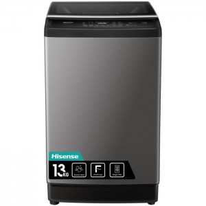 Electro mbh | Machine à laver TOP Hisense WTJA1302T Charge par dessus 13 kg Noir, Gris