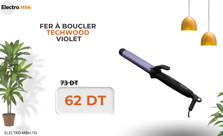 Fer à Boucler Techwood TFB-237 40 W / Violet