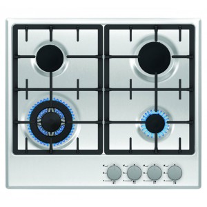 Plaque De Cuisson A Gaz Premium 4 feux 60 Cm Inox