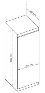 Réfrigérateur Hyundai Combiné 291L No Frost HYN-186.60NF.DIX - Inox