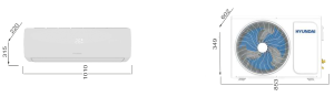 Climatiseur Hyundai INVERTER 18000 BTU HY2-18.INV CHAUD / FROID 