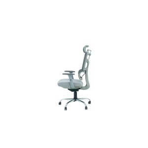 Chaise Directeur Bali Avec Accoudoirs Gris