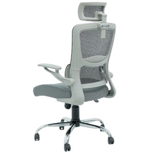 Chaise Directeur Roy Avec Accoudoirs - Gris