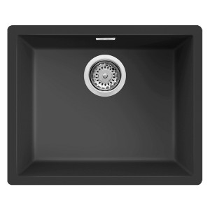 Evier sous-plan FOCUS Graniteck 56 Cm SMILE.56B Noir