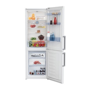 Réfrigérateur combiné inox  RCSE400M21W  BEKO