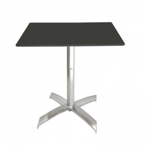 Table bistrot carré 70*70 cm TOP COMPACT socle en X