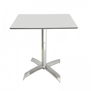 Table bistrot carré 60*60 cm TOP COMPACT socle en X