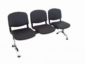 Banquette  iso 3 place pieds chromé 