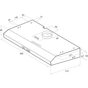 Hotte murale Whirlpool - AKR 934/1 IX