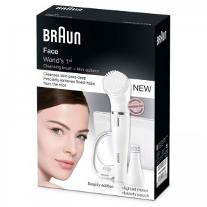 Braun Face 831 Brosse/Épilateur pour Visage