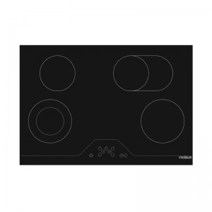 Plaque Vitrocéramique Électrique 4 Feux 60 Cm Verre Noir   PVC 84 B01