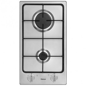 Plaque De Cuisson A Gaz Premium 2 feux 30 Cm Inox