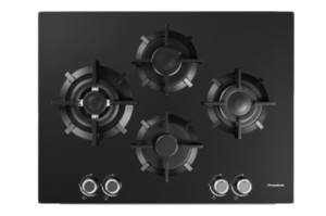 Plaque De Cuisson à Gaz Premium 4 Feux 70 cm AP741.BS01 Noir