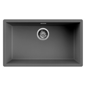 Evier Sous-Plan Focus Granitek 76 cm Gris SMILE.76G