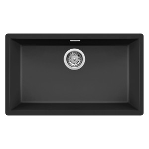 Evier Sous-Plan Focus Granitek 76 cm Noir SMILE.76B