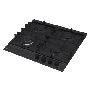 PLAQUE F8004BS FOCUS 4 FEUX 60 CM - NOIR