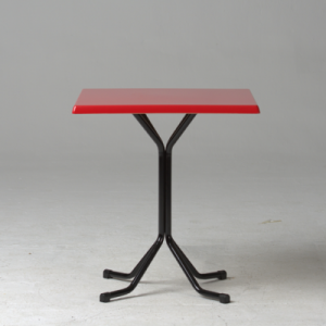 Electro mbh | table bistrot en acier peint 70/70 /H 75 cm 